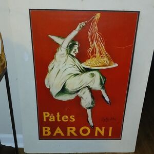 Pâtes Baroni Vintage Advertisement Poster 20"x 29" Art Print 1921